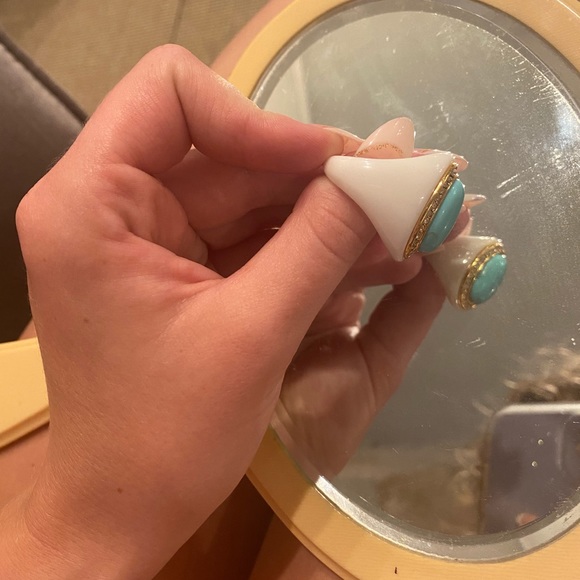 Vintage turquoise and gold ring - Picture 4 of 5